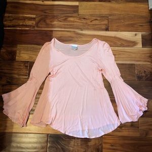 Pink Long Sleeve Blouse